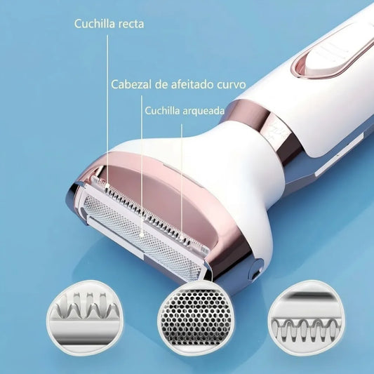 DEPILADORA  RECARGABLE USB 4 EN 1